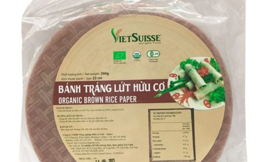 Bánh tráng gạo lức 200g – làm từ gạo lứt hữu cơ, và tinh bột khoai mì ngon nhất, đạt tiêu chuẩn hữu cơ đạt chứng nhận FDA của Hoa Kỳ.