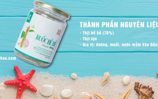 Ruốc (Chà Bông) Bề Bề Bavabi 100g – sản phẩm ăn liền, không cần chế biến hay hâm nóng, ăn kèm với cơm, cháo, xôi, bánh.